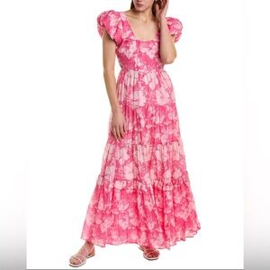 LoveShackFancy Karalie Silkblend Maxi Dress